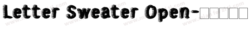 Letter Sweater Open字体转换